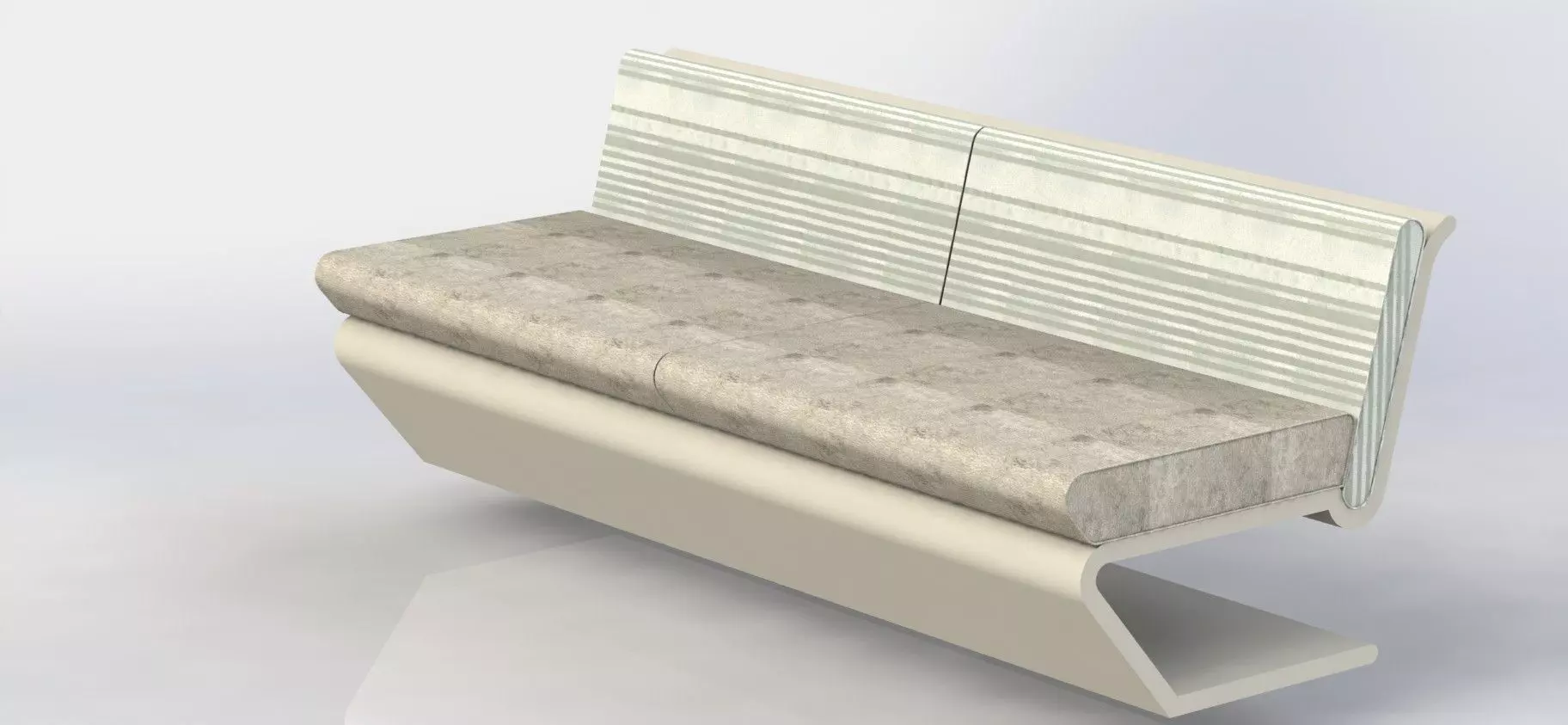 simple bench Free 3D model