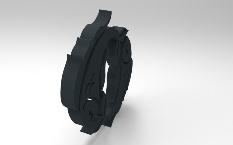 Pisces 3D zodiac symbol with two fish in middle Free 3D print model_106