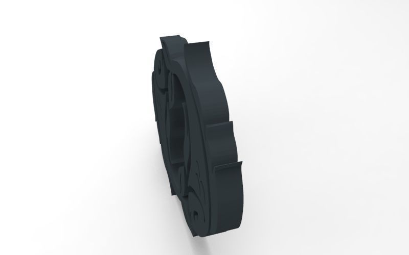 Pisces 3D zodiac symbol with two fish in middle Free 3D print model_122