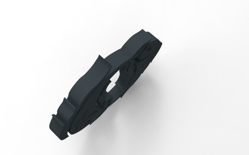 Pisces 3D zodiac symbol with two fish in middle Free 3D print model_143