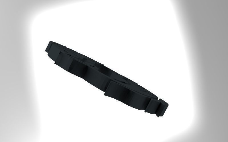 Pisces 3D zodiac symbol with two fish in middle Free 3D print model_8