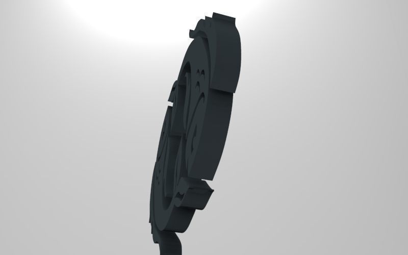 Pisces 3D zodiac symbol with two fish in middle Free 3D print model_65