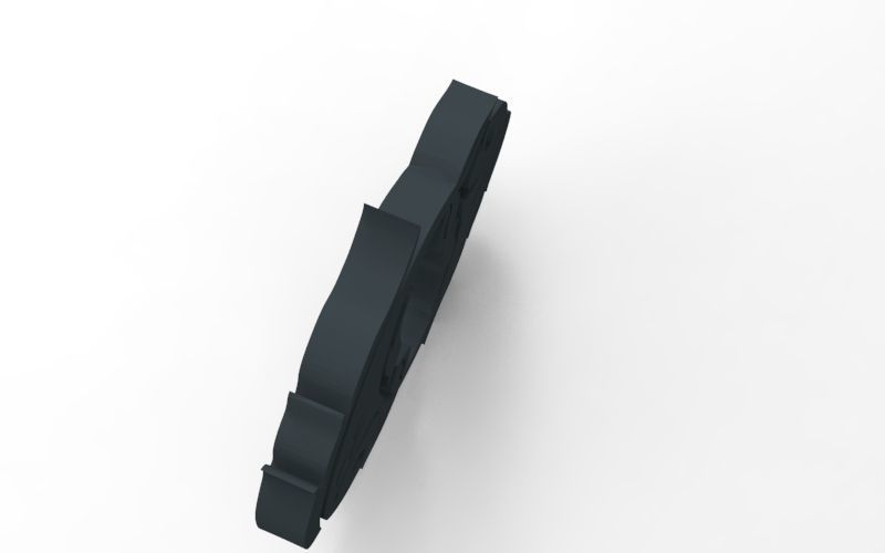 Pisces 3D zodiac symbol with two fish in middle Free 3D print model_139