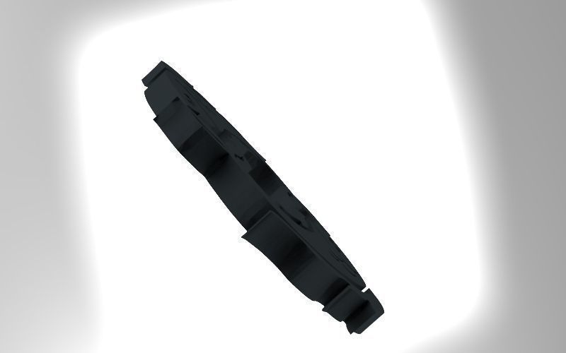 Pisces 3D zodiac symbol with two fish in middle Free 3D print model_9