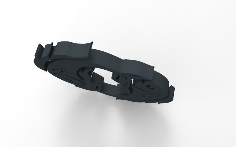 Pisces 3D zodiac symbol with two fish in middle Free 3D print model_144