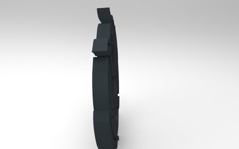 Pisces 3D zodiac symbol with two fish in middle Free 3D print model_93