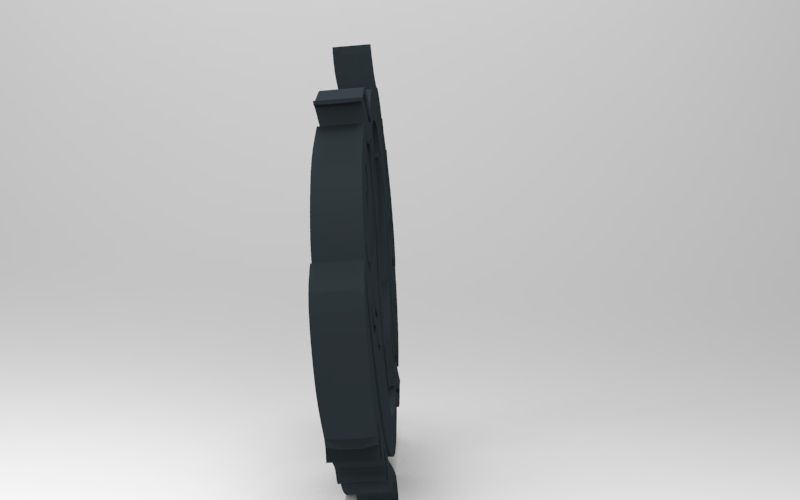 Pisces 3D zodiac symbol with two fish in middle Free 3D print model_75