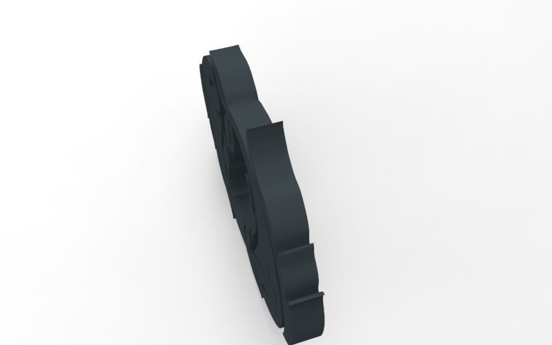 Pisces 3D zodiac symbol with two fish in middle Free 3D print model_137