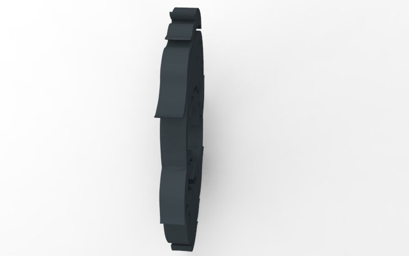 Pisces 3D zodiac symbol with two fish in middle Free 3D print model_151