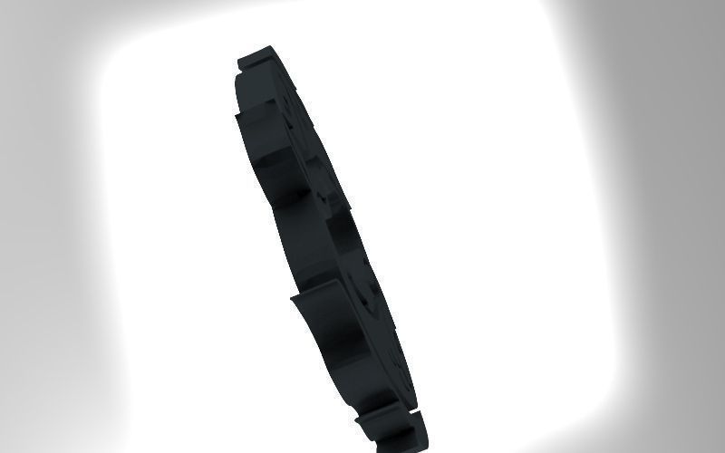 Pisces 3D zodiac symbol with two fish in middle Free 3D print model_6