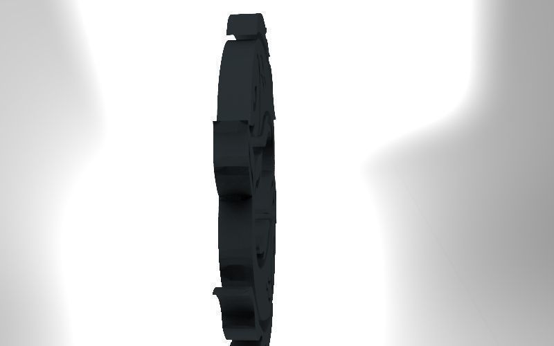 Pisces 3D zodiac symbol with two fish in middle Free 3D print model_29