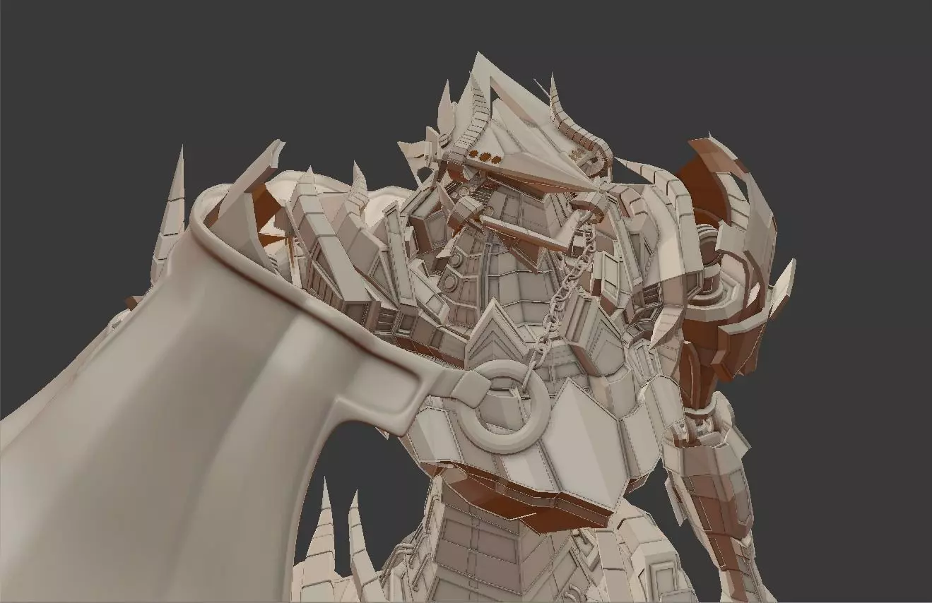 TEST FILE Robot Dragon Mecha Free 3D model_0