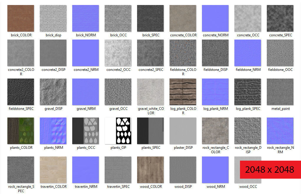 modern fence collection Low-poly 3D model_42