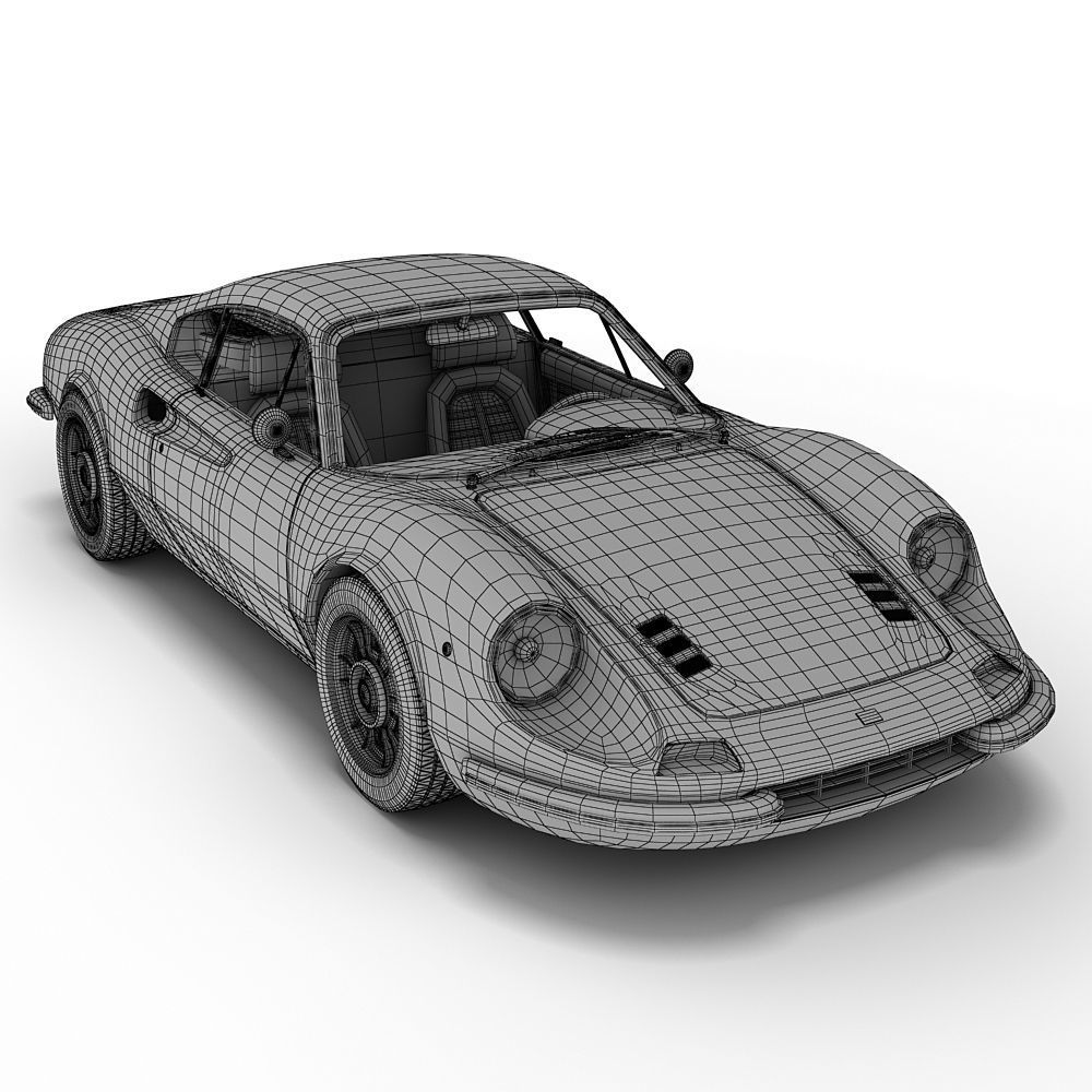 Ferrari 246 GT Dino 3D model_1