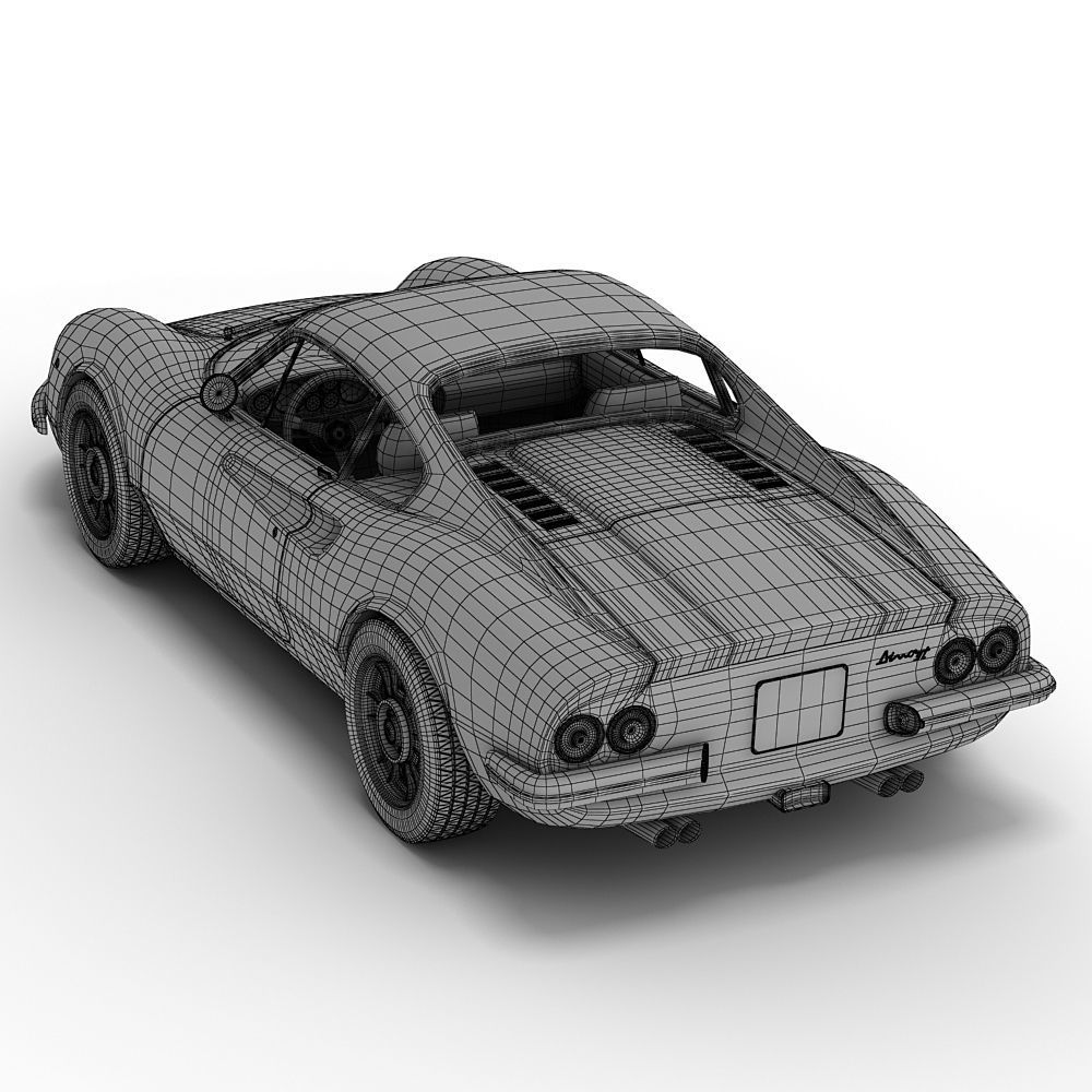 Ferrari 246 GT Dino 3D model_9
