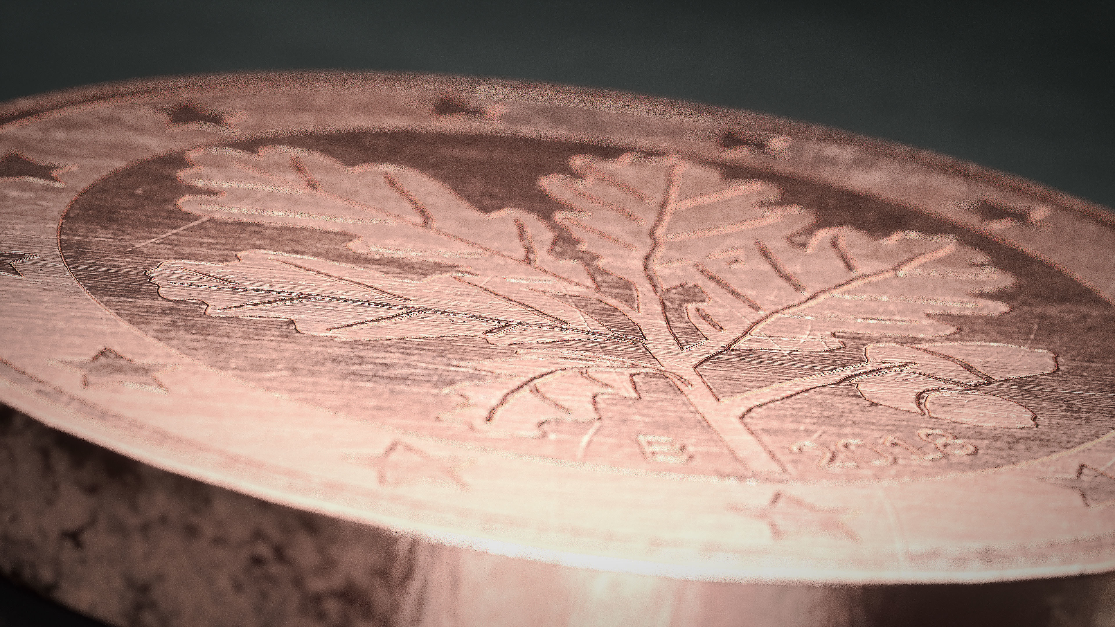 Realistic 1 Cent - Euro - Low poly 3D model Low-poly 3D model_8