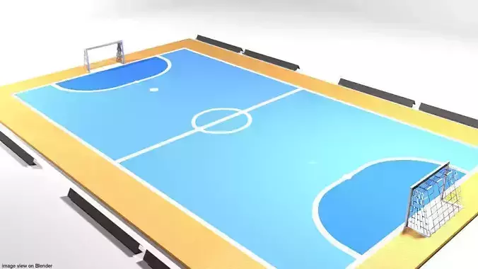 Game Court - Futsal 3D model