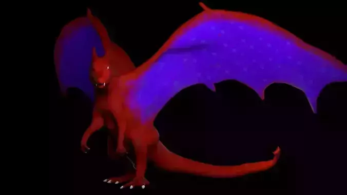 POKEMON CHARIZARD  Low-poly 3D model