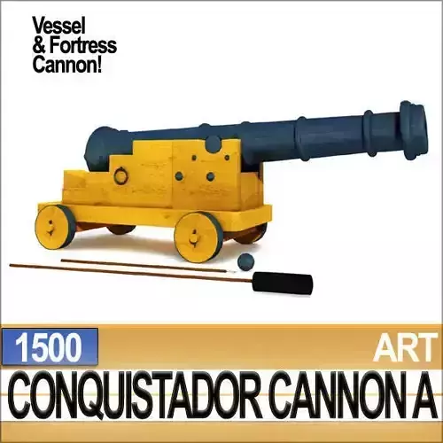 Conquistador Cannon A 1500 3D model