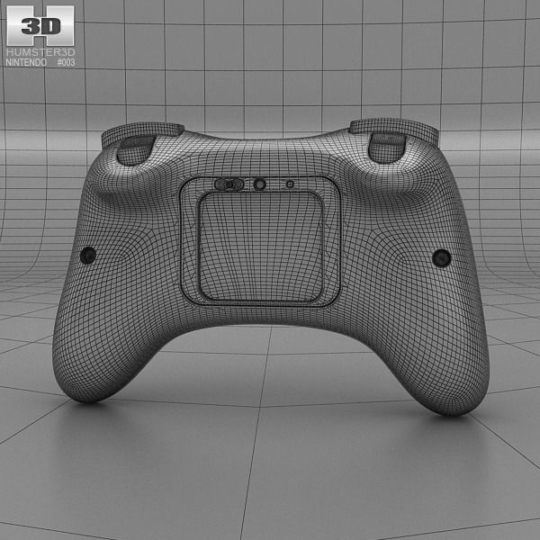Nintendo Wii U Gamepad Pro 3D model CGTrader