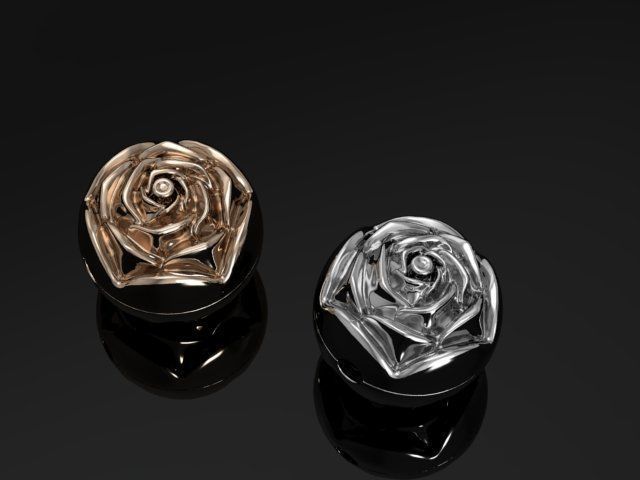 rose bead 3D print model_2