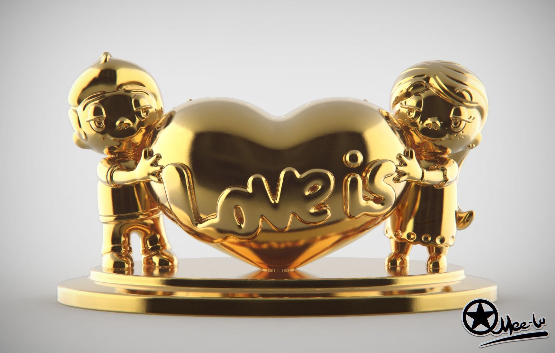 Love is  3D print model_10