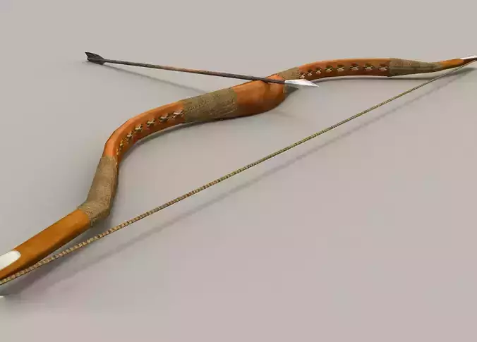 Archery Bow - PBR - Game Ready Low-poly 3D model