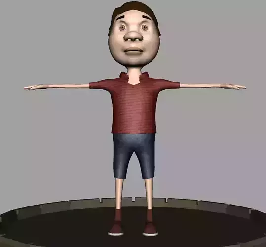 3d model of cartoon character
