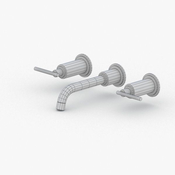 1653 - Water Tap Low-poly 3D model_1