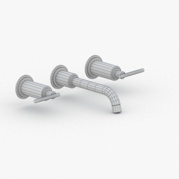 1653 - Water Tap Low-poly 3D model_2