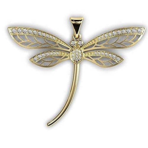Dragonfly pendant 3D print model