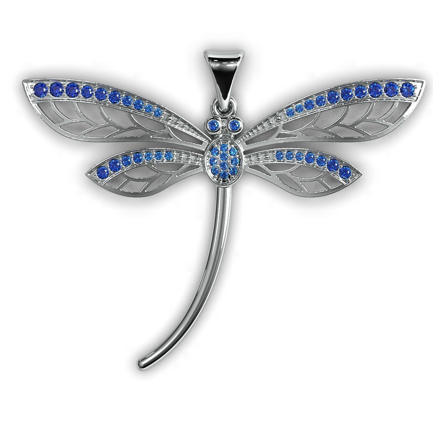 Dragonfly pendant 3D print model_1