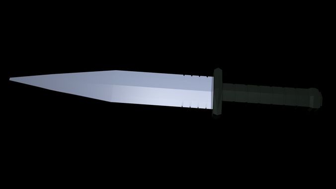 Low Poly Dagger Low-poly 3D model