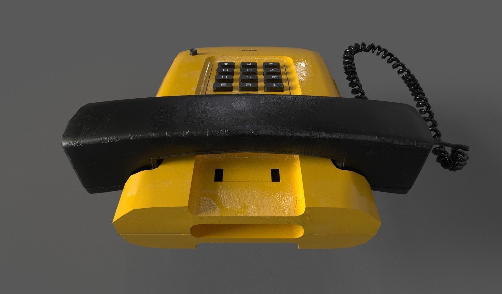 Retro Telephones Pack Low-poly 3D model_32
