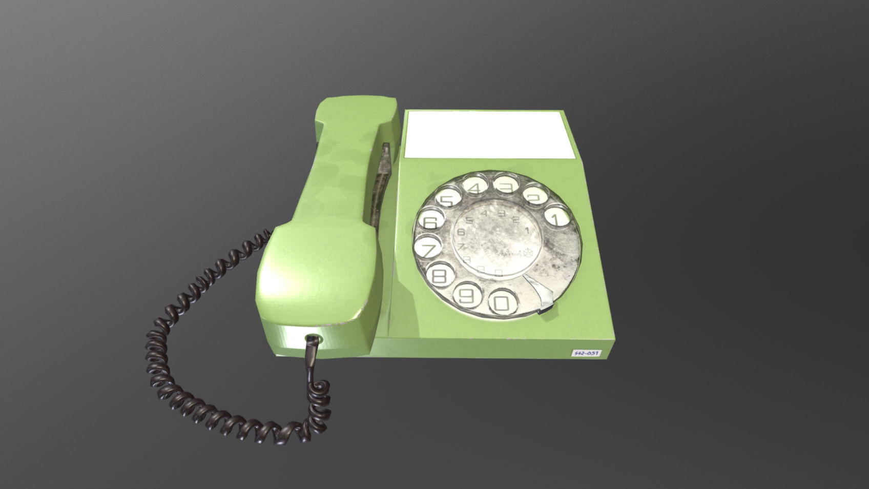 Retro Telephones Pack Low-poly 3D model_6