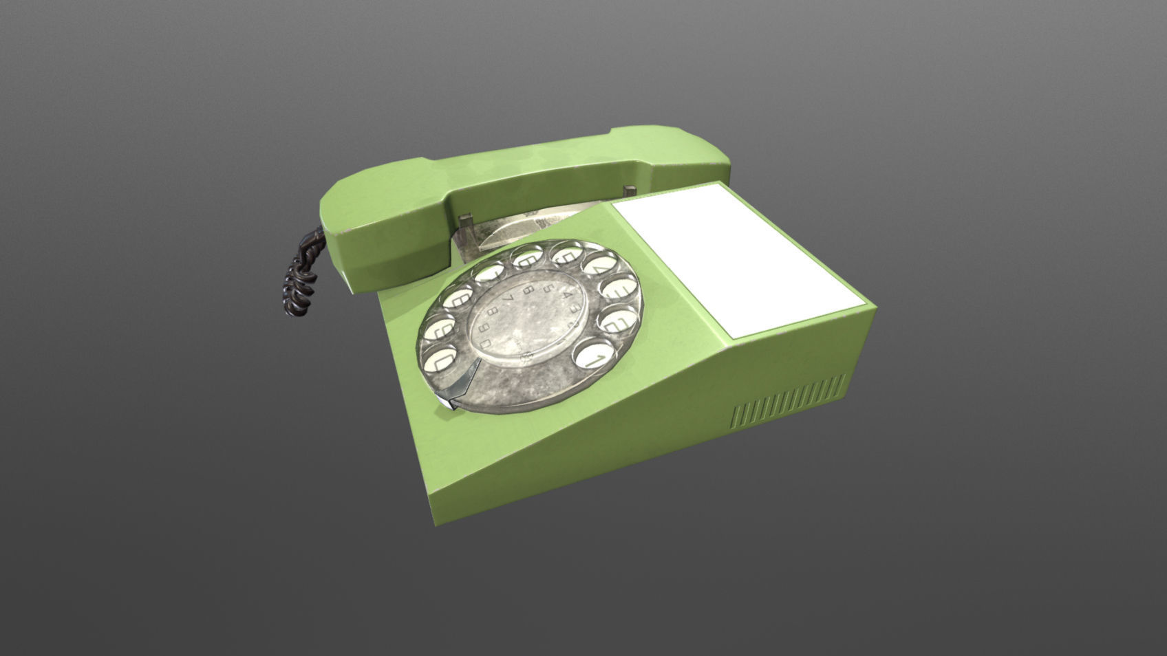 Retro Telephones Pack Low-poly 3D model_7