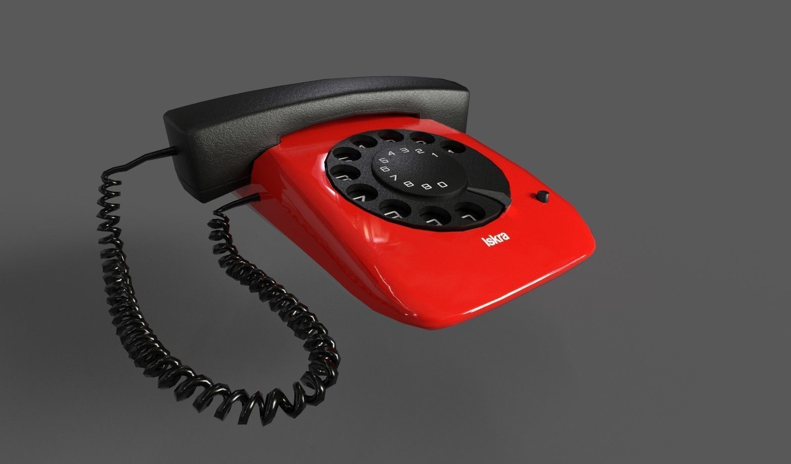 Retro Telephones Pack Low-poly 3D model_19