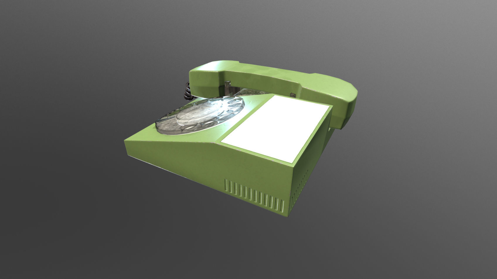 Retro Telephones Pack Low-poly 3D model_5