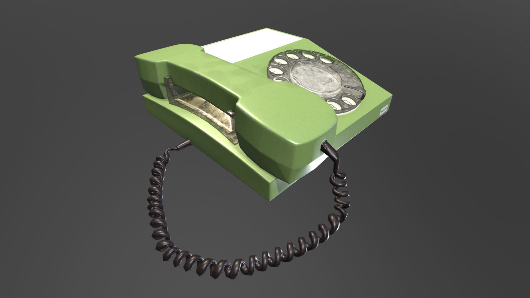 Retro Telephones Pack Low-poly 3D model_1