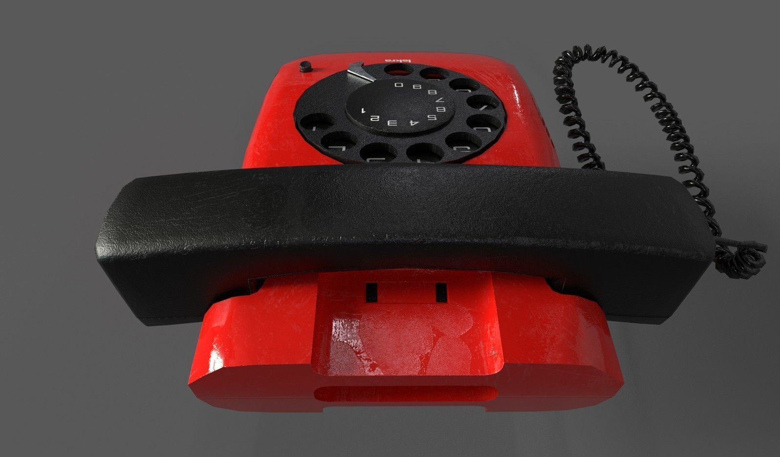 Retro Telephones Pack Low-poly 3D model_21