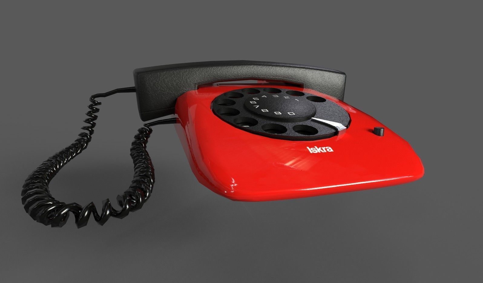 Retro Telephones Pack Low-poly 3D model_15