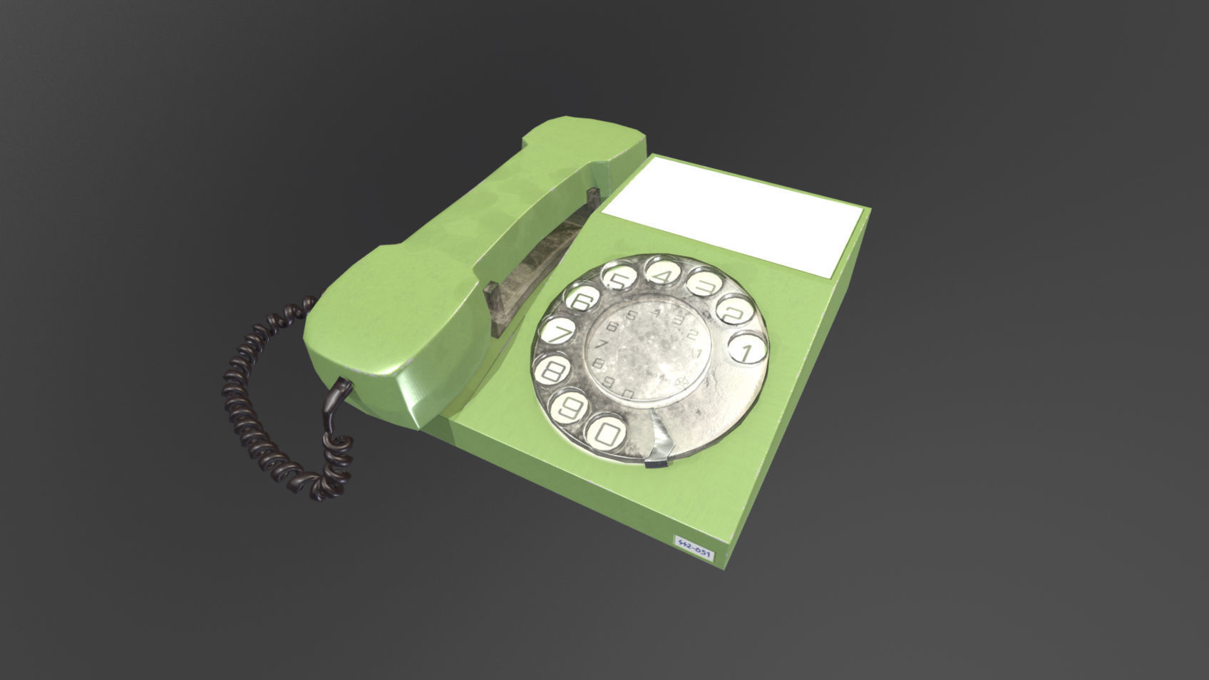 Retro Telephones Pack Low-poly 3D model_3