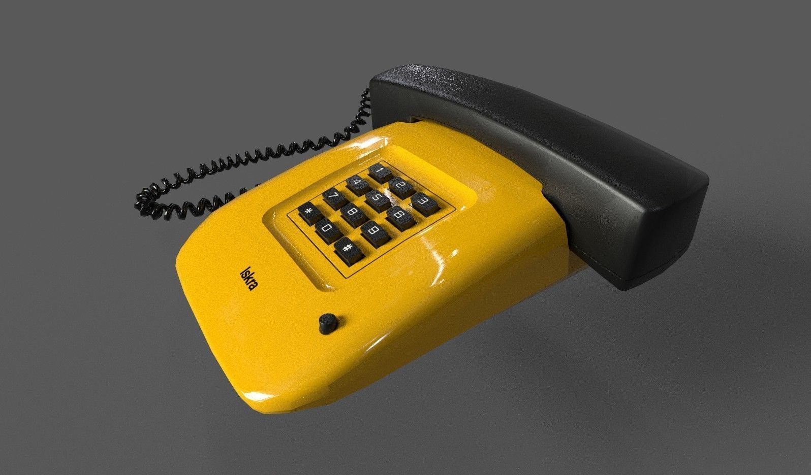 Retro Telephones Pack Low-poly 3D model_34