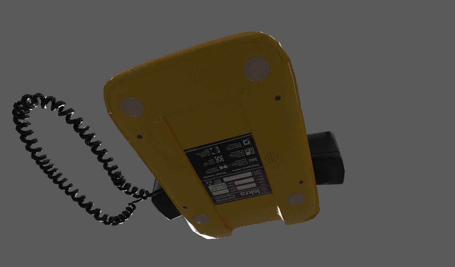 Retro Telephones Pack Low-poly 3D model_30