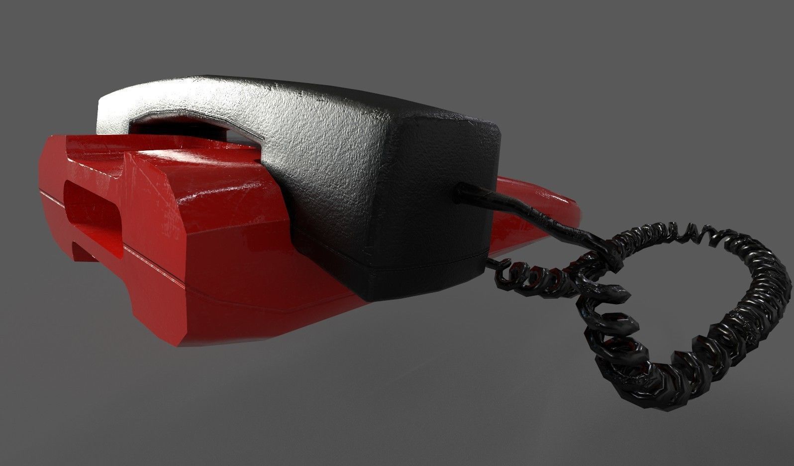 Retro Telephones Pack Low-poly 3D model_24