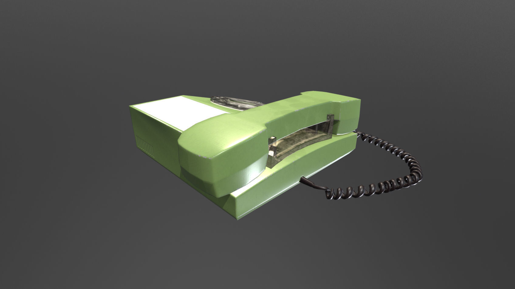Retro Telephones Pack Low-poly 3D model_2
