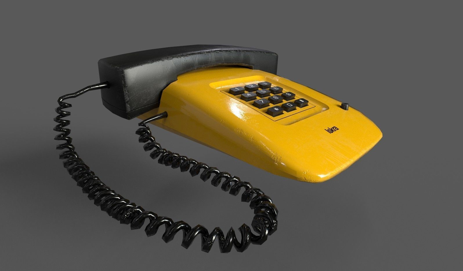Retro Telephones Pack Low-poly 3D model_33