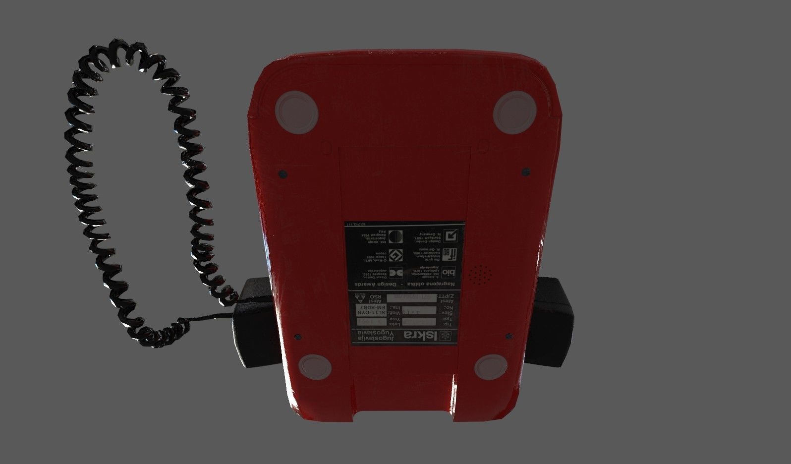 Retro Telephones Pack Low-poly 3D model_25