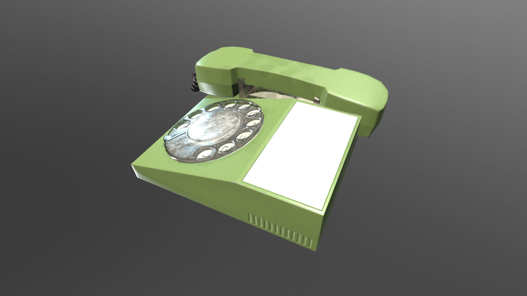 Retro Telephones Pack Low-poly 3D model_4
