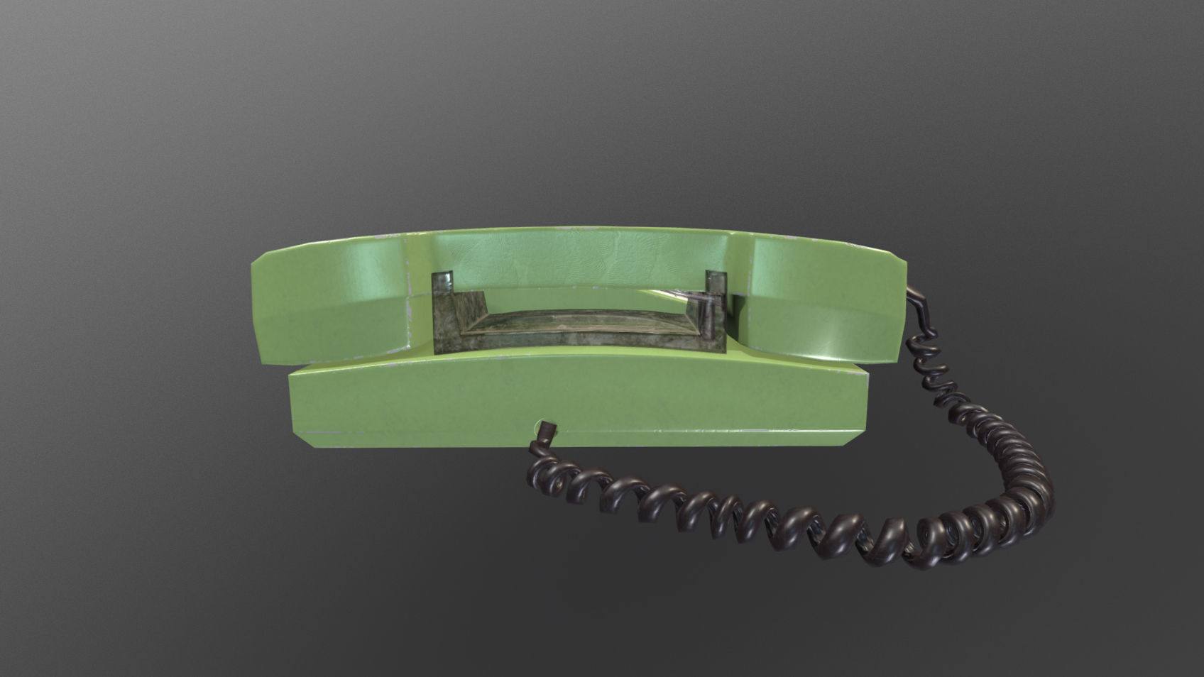 Retro Telephones Pack Low-poly 3D model_10